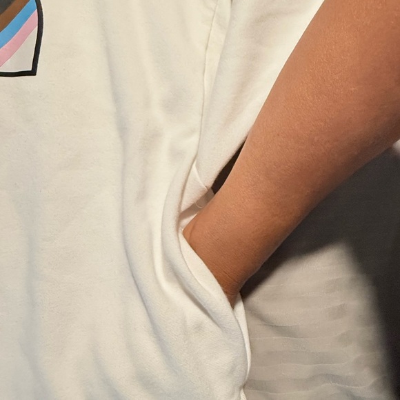 The North Face White Hoodie with Multicolor Logo - Picture 9 of 10